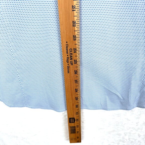 Theory Sylvain Mast Geometric Button Down Long Sleeve Dress Shirt Mens XL Blue - Picture 5 of 7